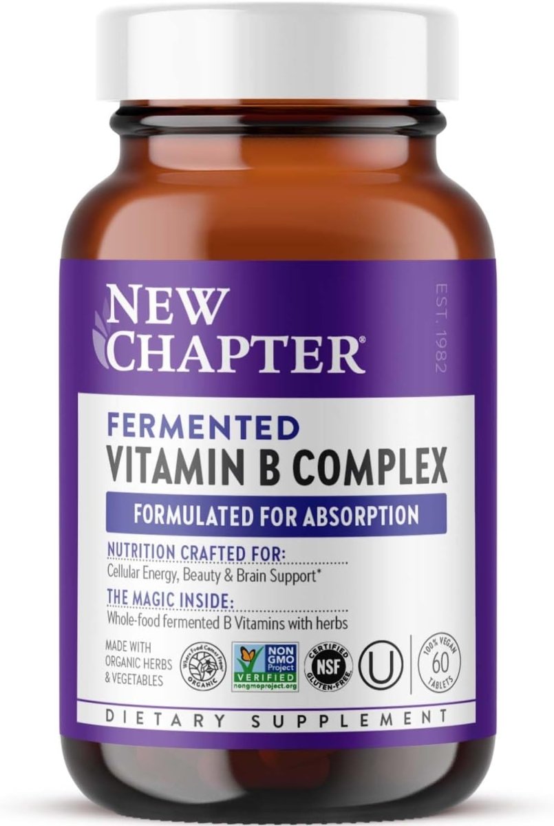 New Chapter Fermented Vitamin B Complex – 60 Tablets - END Nutrition
