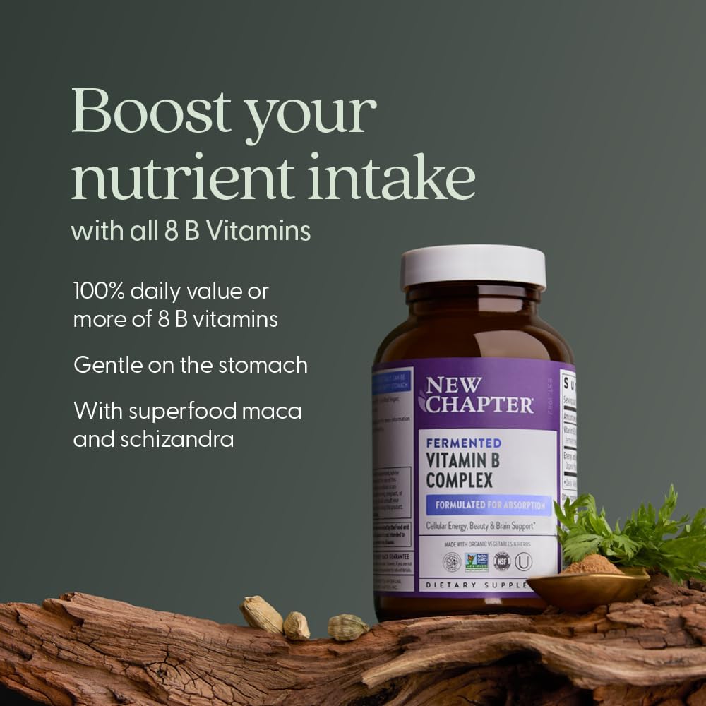 New Chapter Fermented Vitamin B Complex – 60 Tablets - END Nutrition