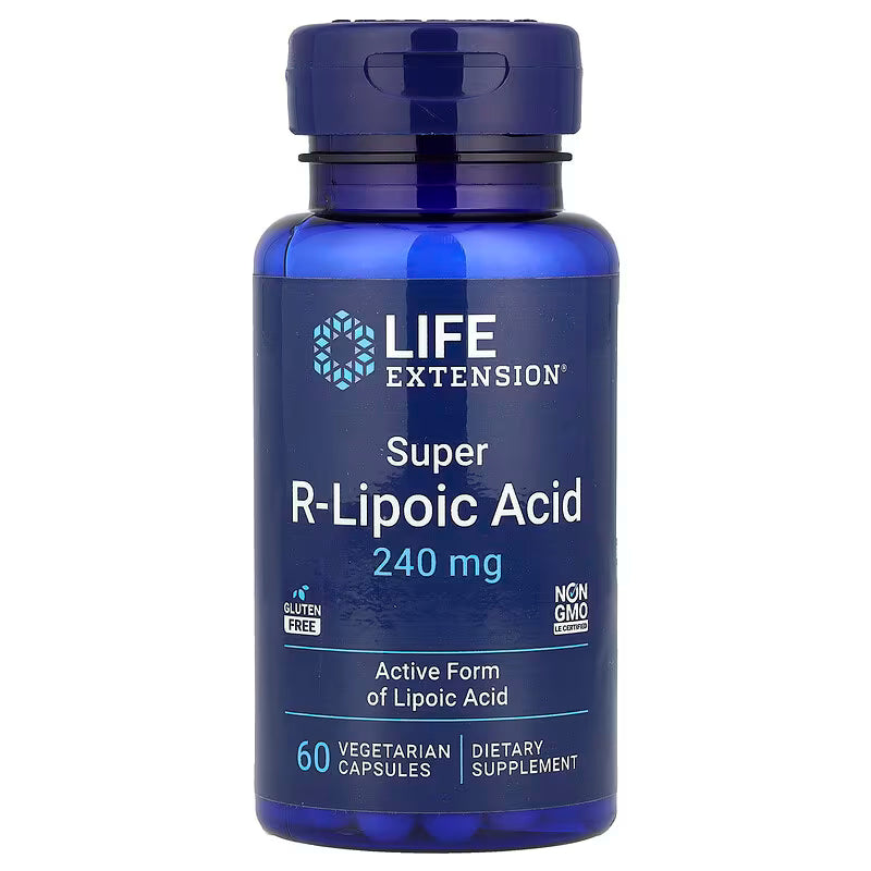 Life Extension Super R‑Lipoic Acid – 240 mg, 60 VegCaps | Premium Daily Antioxidant Support