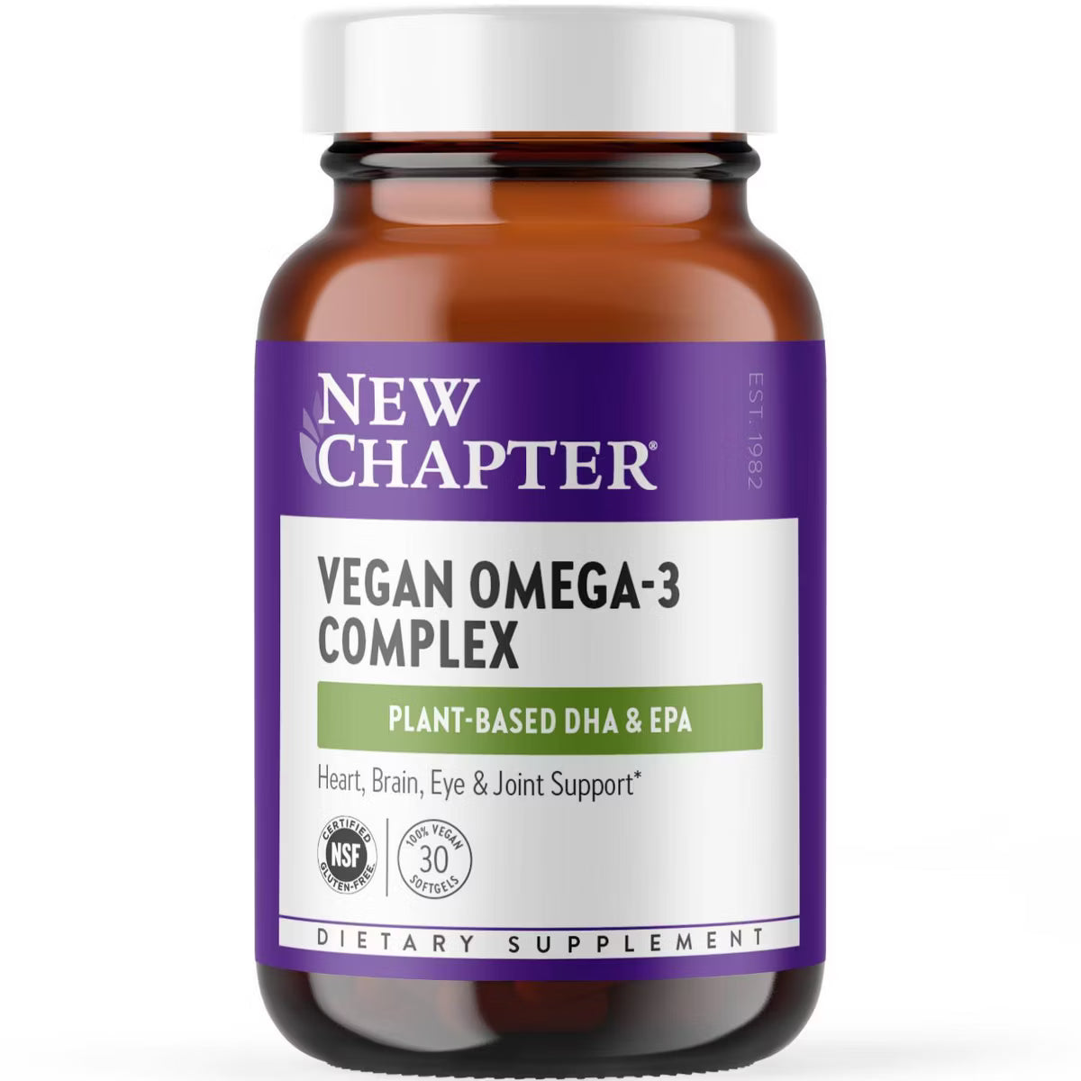 New Chapter Vegan Omega-3 DHA & EPA Softgels – 30Capsule