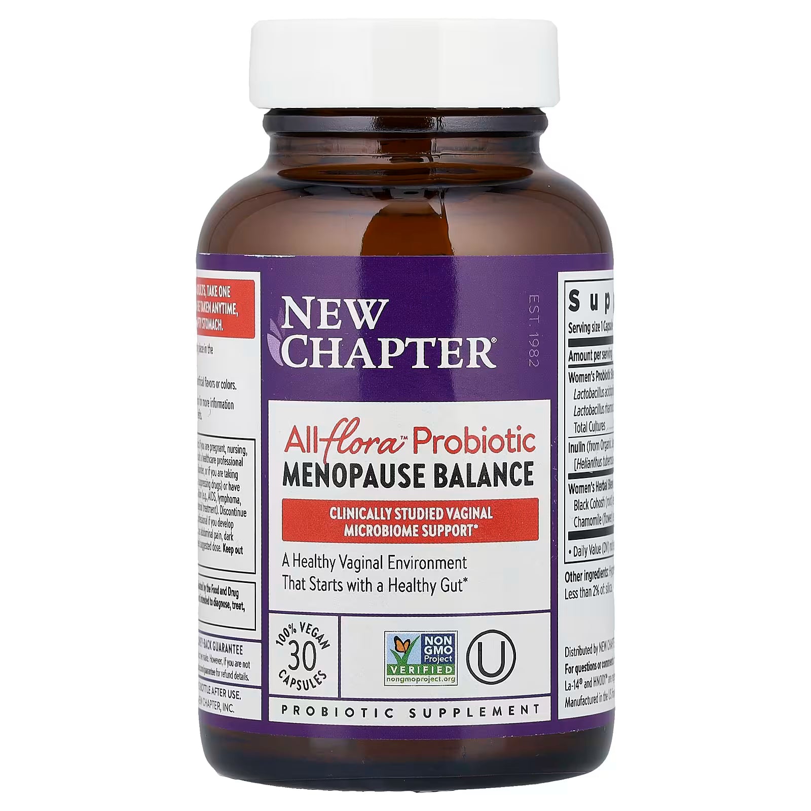 
New Chapter All-Flora Probiotic Menopause Balance – 30 Vegan Capsules
