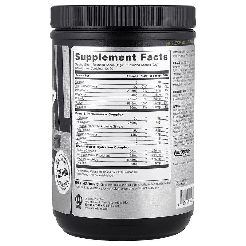 Universal Nutrition Animal Pump – Pre‑Workout Dragon Berry Powder – 440 g