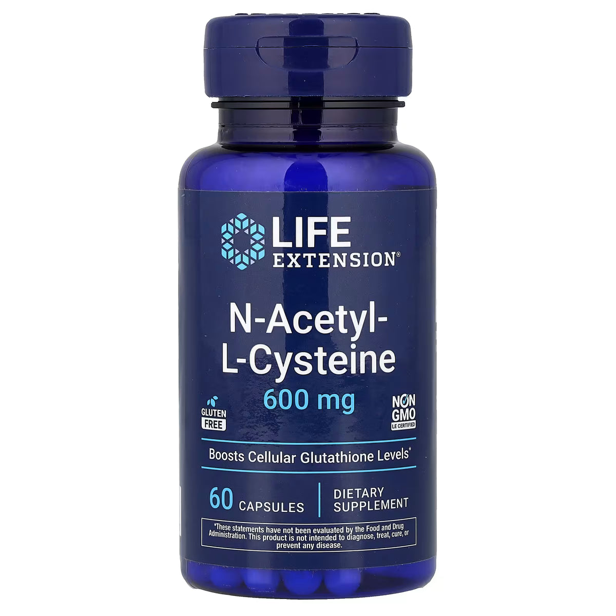 Life Extension N-Acetyl-L-Cysteine (NAC) 600 mg - 60 Capsules