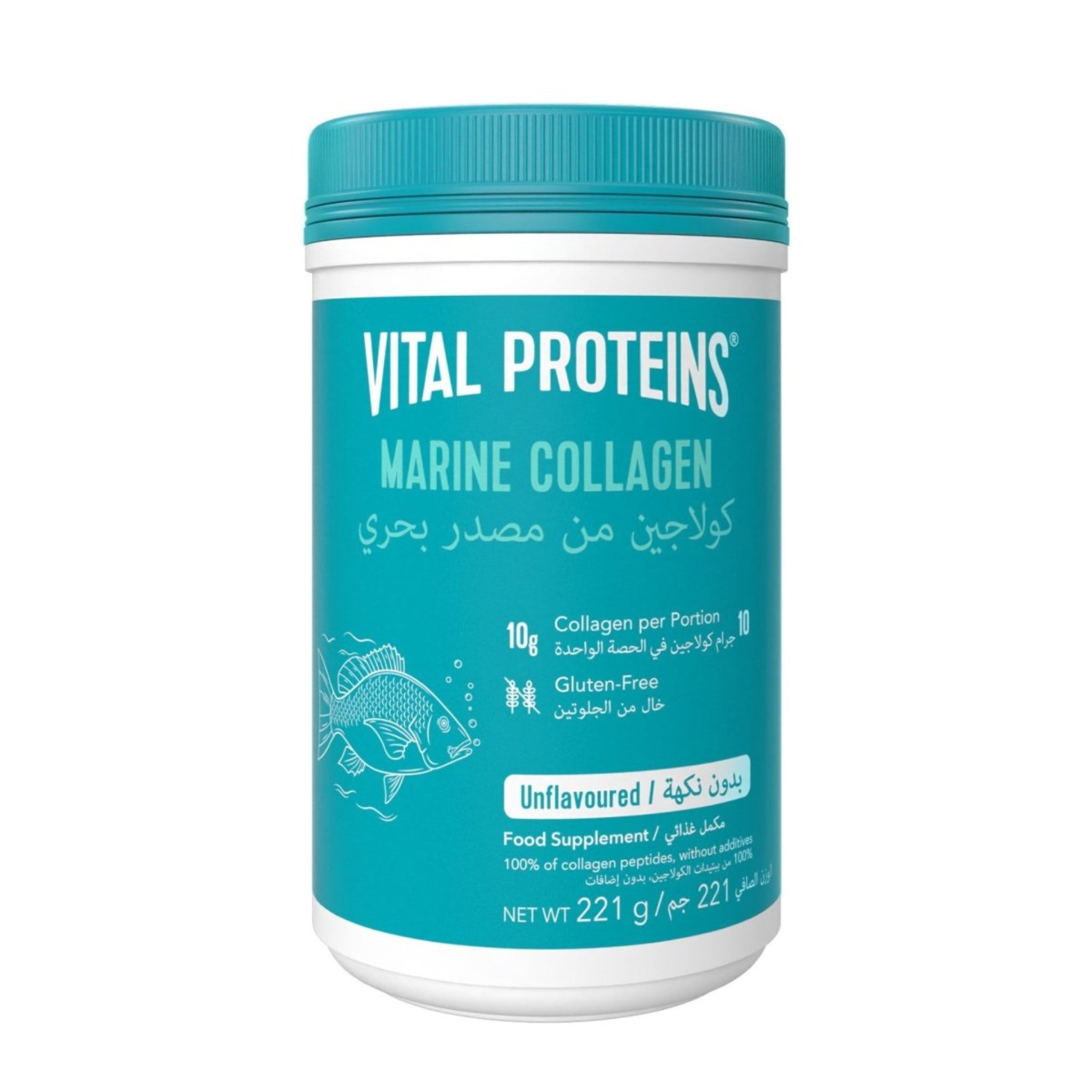 Vital Proteins Marine Collagen Unflavored | Skin, Hair & Joint Support,fish‑based collagen peptides |221 g - END Nutrition