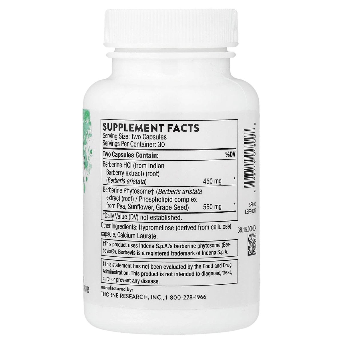 Thorne Berberine – 60 Capsules | Metabolic & Blood Sugar Support - endnutrition.com