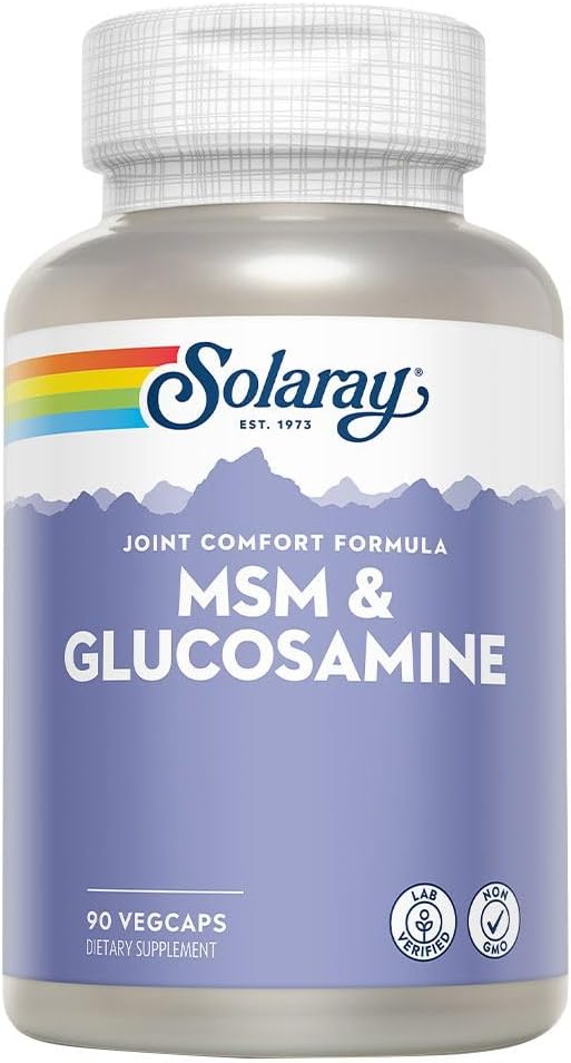Solaray MSM & Glucosamine | Joint Comfort, Cartilage & Mobility Support
