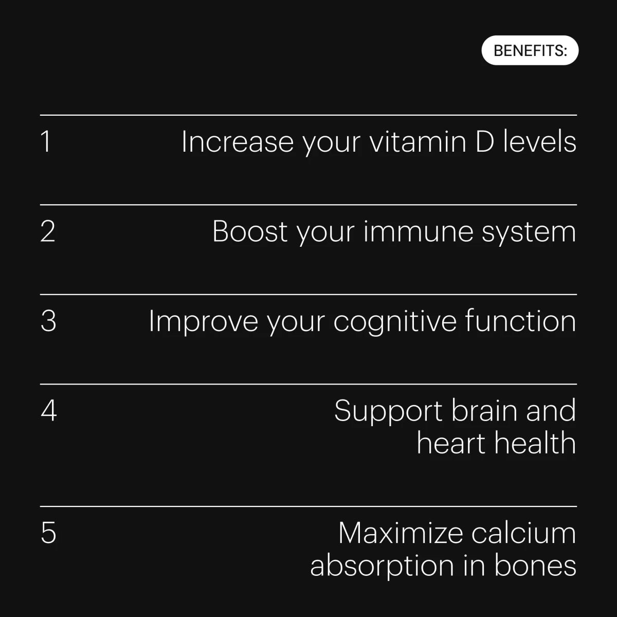 Be Levels D3+K2 – Bone, Heart & Immunity Support – 60 Vegecaps, Vegan Formula for Calcium Absorption & Cardiovascular Health – 1 Month Supply - END Nutrition