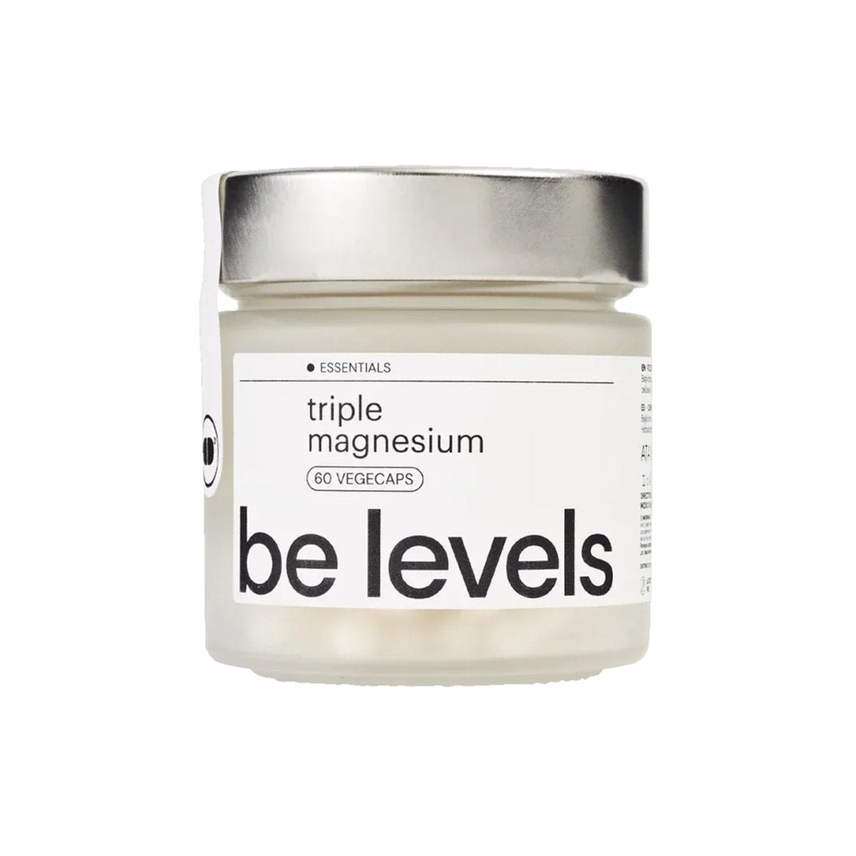 Be Levels Triple Magnesium – 249.8mg Magnesium (Bisglycinate, Malate & Acetyl Taurinate) + Vitamin B6 530% NRV | Vegan | 60 Caps - endnutrition.com