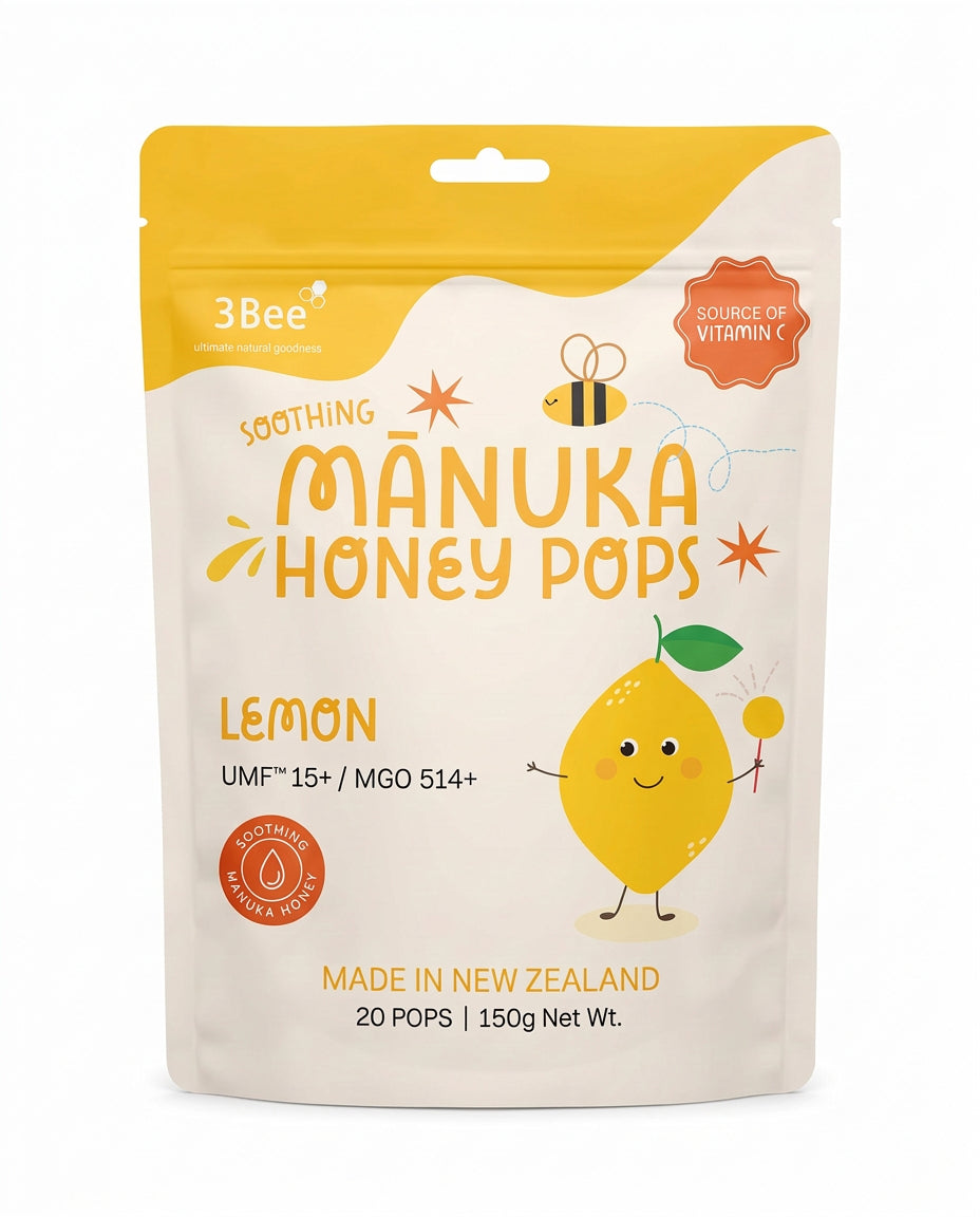 3BEE Manuka Honey UMF15+ Lemon Lollipops – 150g | END Nutrition