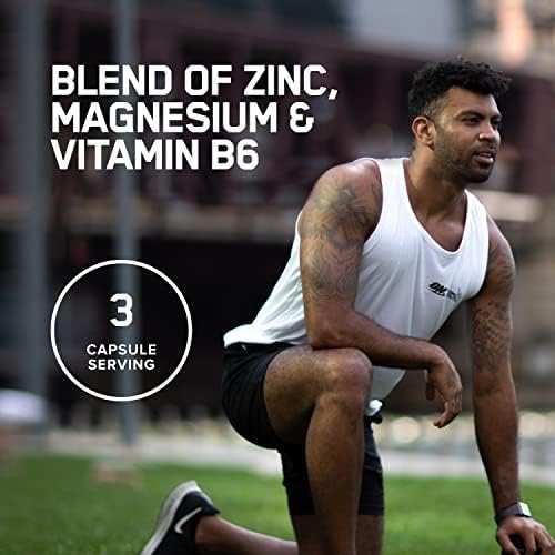 Optimum Nutrition ZMA – Zinc & Magnesium Supplement – 90 Capsules – Muscle Recovery, Sleep Support & Immune Health