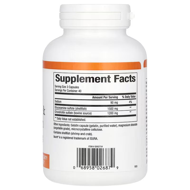 Natural Factors Glucosamine & Chondroitin – 120 Capsules – Joint Health, Mobility & Connective Tissue Support - END Nutrition