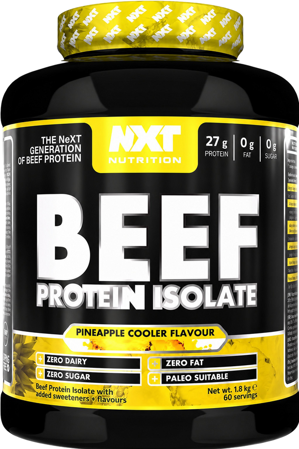 NXT Nutrition Beef Protein Isolate – Pineapple Blast – 1.8 kg – Dairy‑Free High Protein Powder