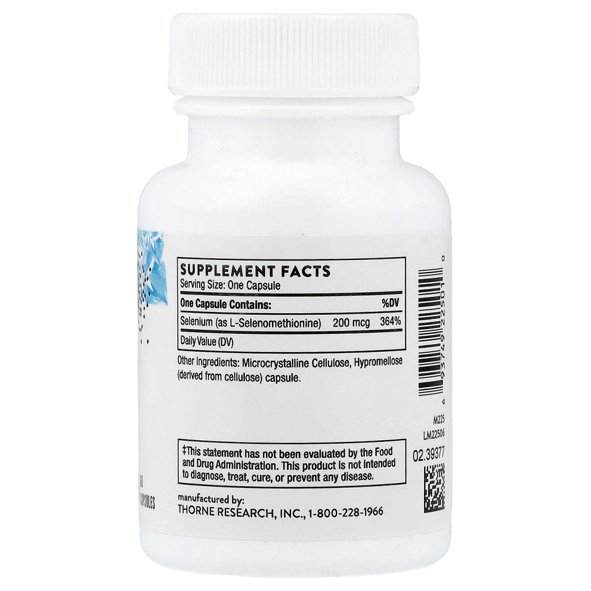 Thorne Selenium 200 mcg – 60 Capsules | Antioxidant & Thyroid Support - endnutrition.com