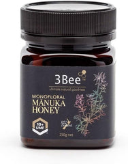 3 Bee Monofloral Manuka Honey UMF 10+ – 250 g – Immune & Digestive Support
