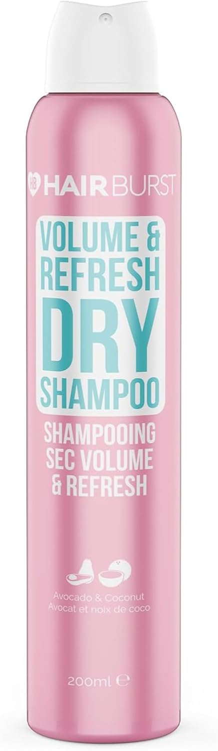 Hairburst Volume & Refresh Dry Shampoo | No White Residue, Texture & Root Lift, 200 ml
