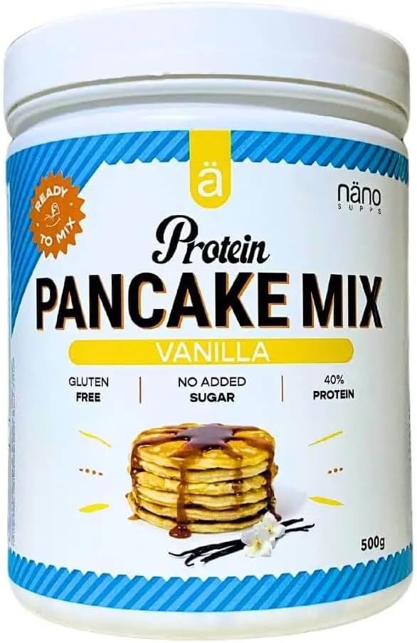 Nano Sups Protein Pancake Mix – Vanilla – 500 g – High Protein, Low Sugar Breakfast - END Nutrition
