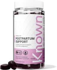 Known Postpartum Support Gummies – Mixed Berry Flavour, Vegan Multivitamin with Iron, Biotin, Choline & Vitamins for Recovery & Energy – 1 Month Supply