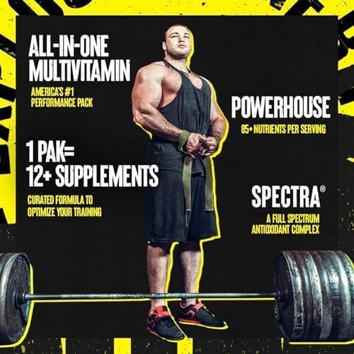 Animal Pak Powder Orange – Multivitamin for Sports & Fitness – With Vitamin B Complex, Zinc, Minerals & Amino Acids – Energy, Immune Support & Muscle Building – 342 g