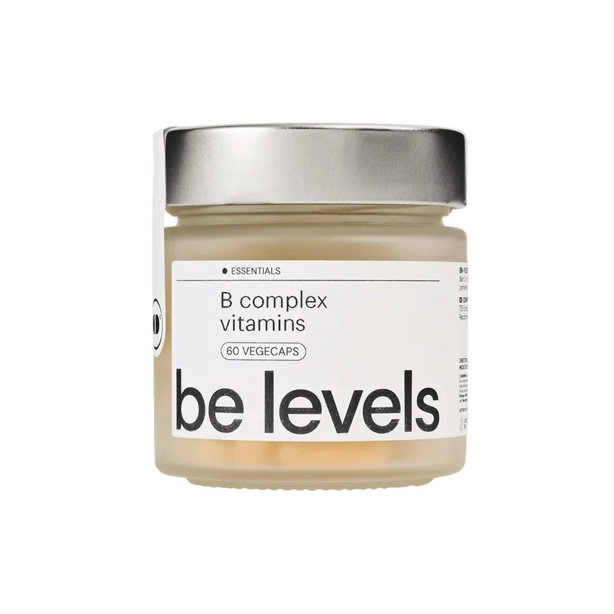 Be Levels B-Complex – Full Spectrum of 8 B Vitamins + Choline | 500µg Vitamin B12, 20,000% NRV | Vegan | 60 Vegecaps - endnutrition.com