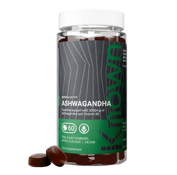 Suplemento vegano de gomitas de manzana y ashwagandha | Known Nutrition | Ayuda para el estrés y el sueño