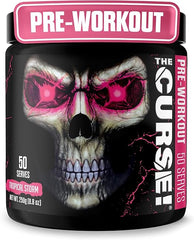 JNX Sports The Curse Pre Workout Tropical Storm 50 Servings – High Caffeine Energy & Pump Booster