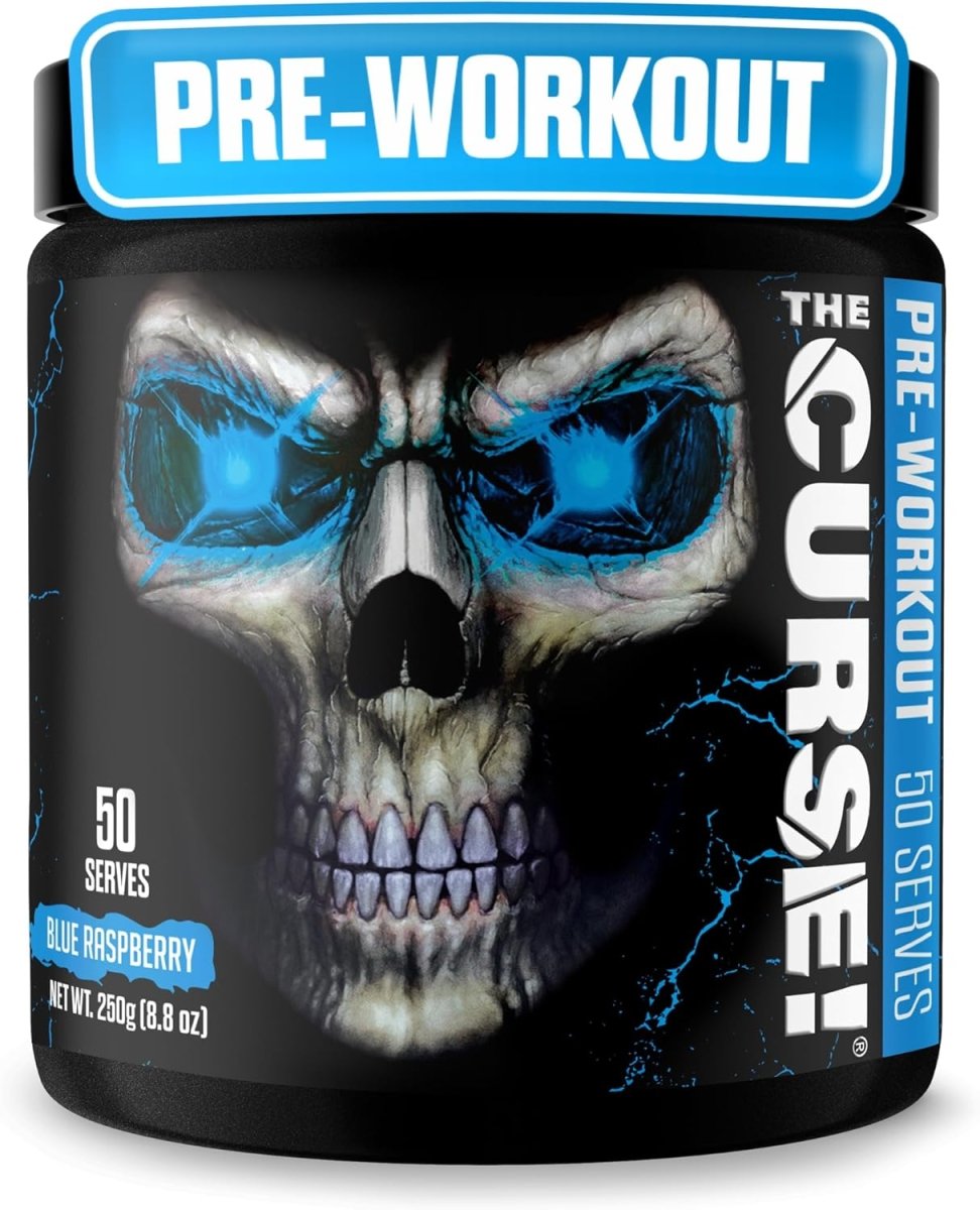 JNX Sports The Curse Pre - Workout Blue Raspberry Ice Energy & Focus 50 Servings - END Nutrition