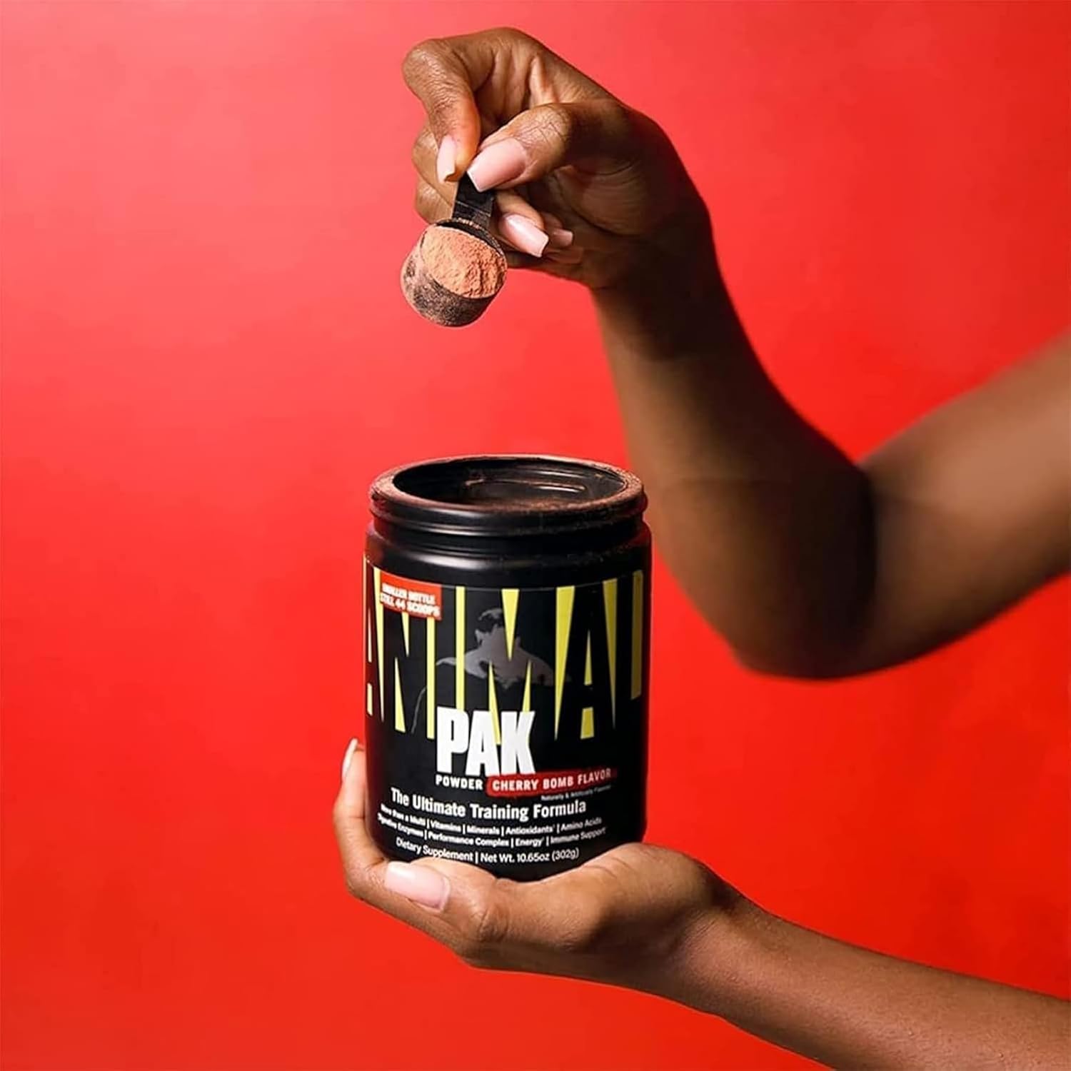 Animal Pak Powder Cherry Bomb – Multivitamin for Sports & Fitness – With Vitamin B Complex, Zinc, Minerals & Amino Acids – Energy, Immune Support & Muscle Recovery – 312 g