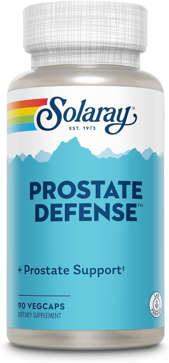 Solaray Prostate Defense – Men’s Wellness Support with Saw Palmetto, Zinc, Nettle, Pumpkin Seed & Green Tea – 90 Vegan Capsules - END Nutrition