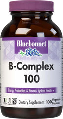 Bluebonnet B-Complex 100 Capsules Energy & Nervous System Support