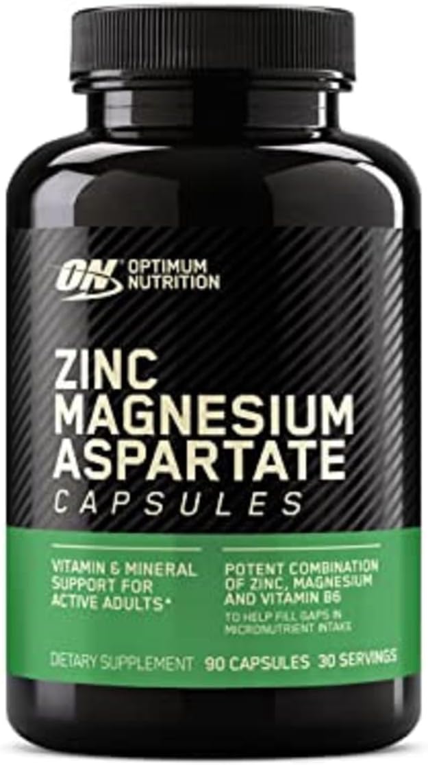 Optimum Nutrition ZMA – Zinc & Magnesium Supplement – 90 Capsules – Muscle Recovery, Sleep Support & Immune Health