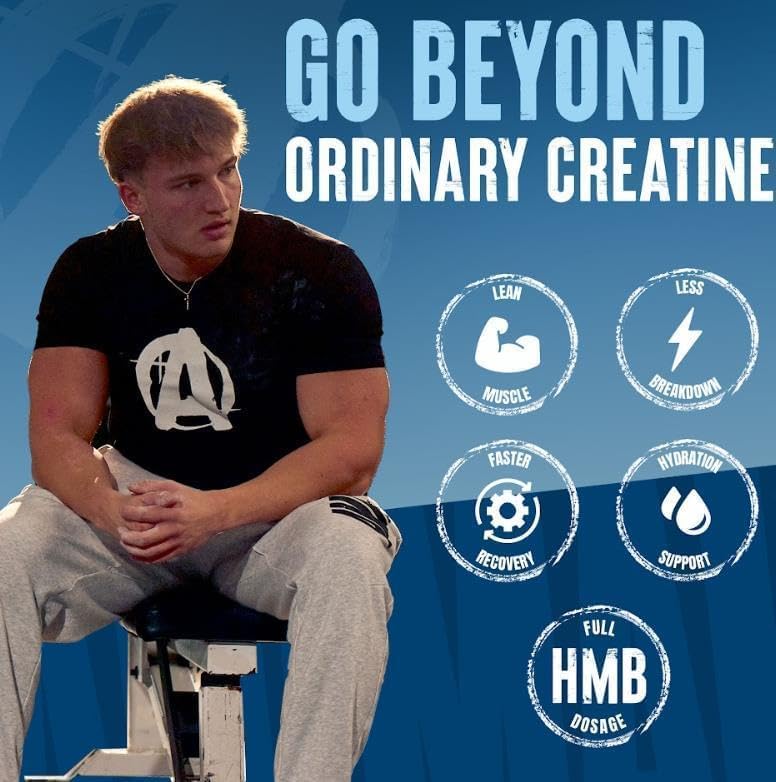 Universal Nutrition Animal Creatine HMB+ – Strength, Recovery & Power Formula – Power Punch Flavor – 342 g