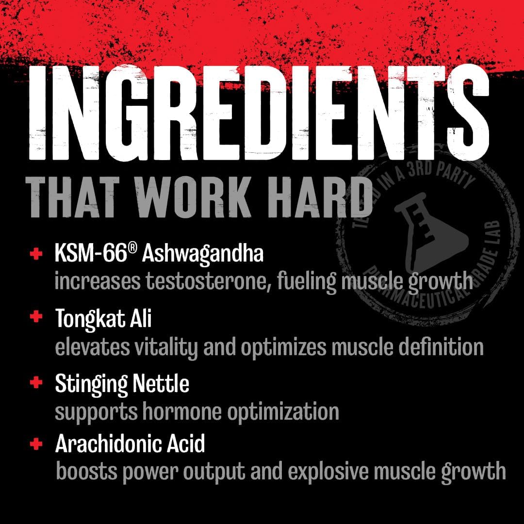 Universal Animal Test Testosterone Booster – Strength, Stamina & Muscle Growth – Libido & Endurance Support – 21‑Day Cycle Packs