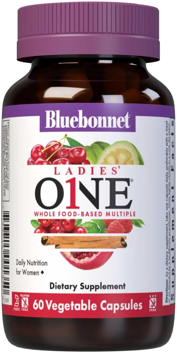Bluebonnet Ladies One® – 60 Vegetable Capsules – Whole Food Multivitamin for Women’s Energy & Vitality - END Nutrition