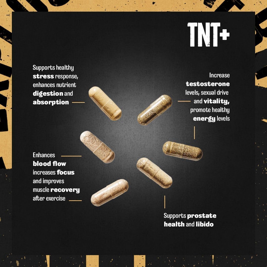 Animal TNT+ Men’s Performance Boost – Testosterone, Vitality & Recovery Support – With Zinc, Magnesium, Tribulus & Herbal Extracts – Strength, Energy & Hormone Balance – 30 Packs