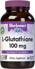 Bluebonnet L‑Glutathione – 100 mg – 60 Vegetable Capsules – Liver & Antioxidant Support