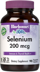 Bluebonnet Selenium – 200 mcg – 90 Vegetable Capsules – Antioxidant & Immune Support