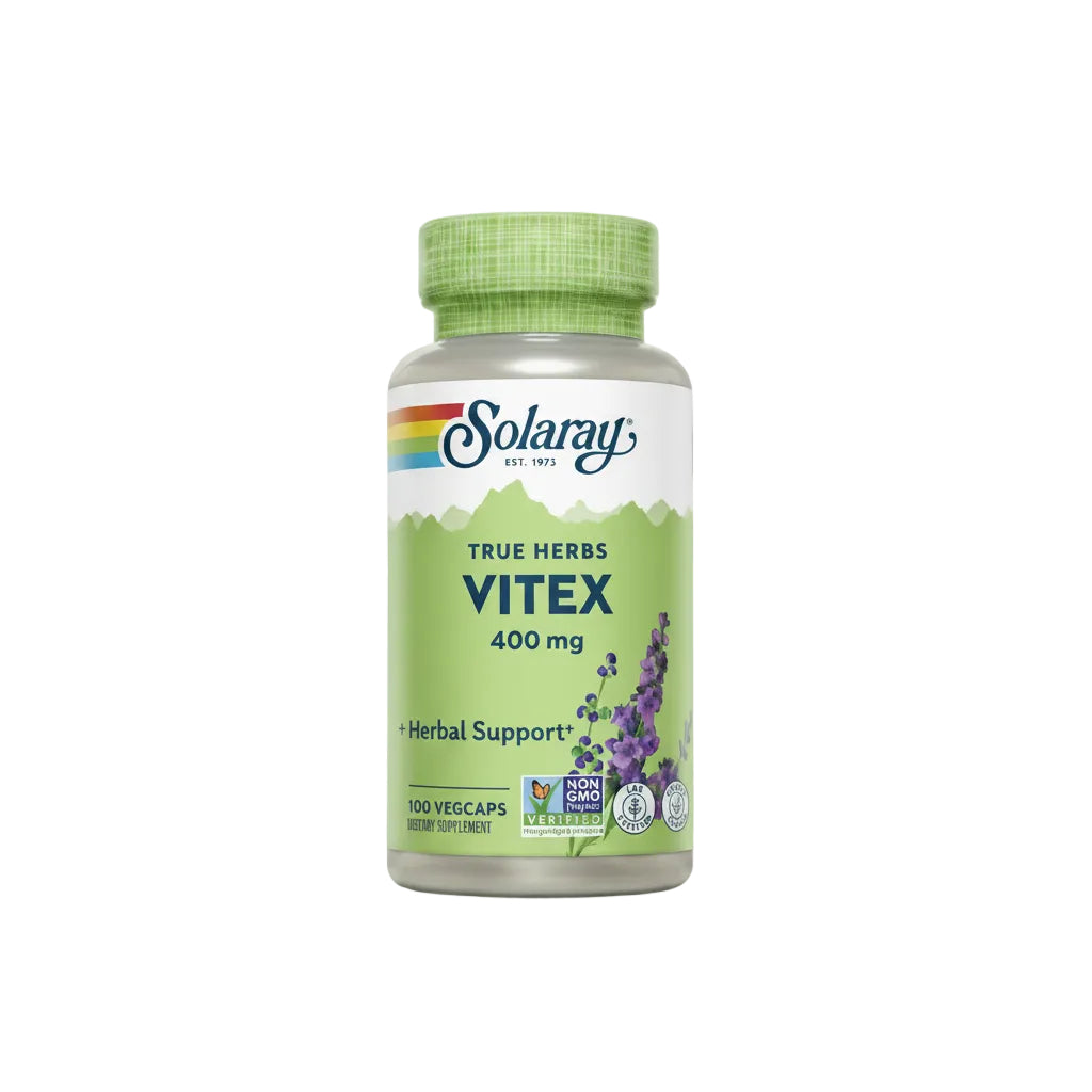 Solaray Vitex Berry 400 mg – Women’s Hormone Balance, Menstruation & Menopause Support – 100 Vegan Capsules - END Nutrition