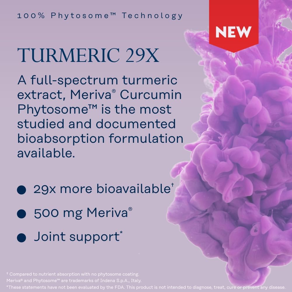 Solaray ProSorb Turmeric Phytosome 500 mg – 29X Absorption Curcumin – Joint Comfort, Mobility & Antioxidant Support – 30 Vegan Capsules - END Nutrition