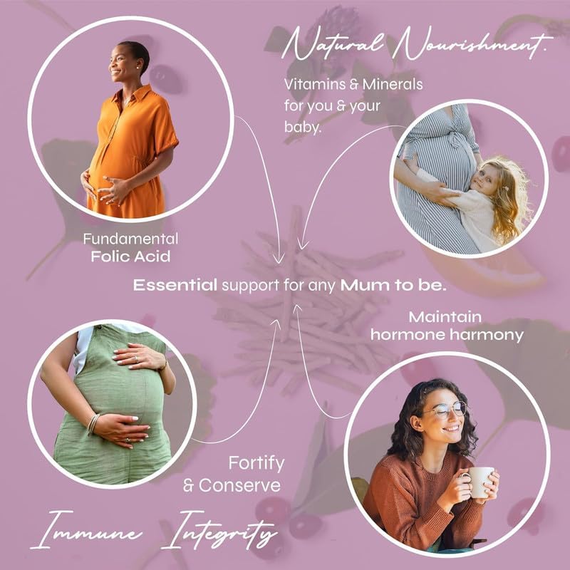 Known Pregnancy Support Gummies – 400 mcg Folic Acid, Raspberry Flavour, Vegan Prenatal Multivitamin with D3, K, C, E, B12, Biotin & Zinc – 1 Month Supply - END Nutrition
