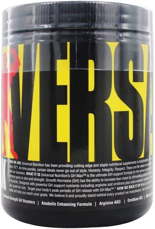 Universal Nutrition Animal GH Max – Superior GH Support Formula – Arginine & Ornithine – 180 Tablets