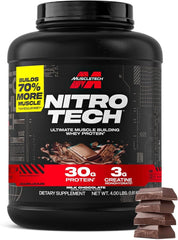 MuscleTech Nitro-Tech Whey Protein Isolate with Creatine-Milk Chocolate,4 lb