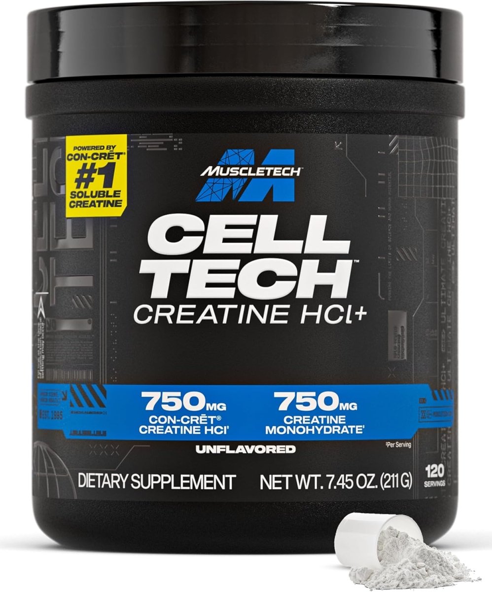 MuscleTech Cell - Tech Creactor Micronized Creatine & Creatine HCl Powder | Unflavored - END Nutrition