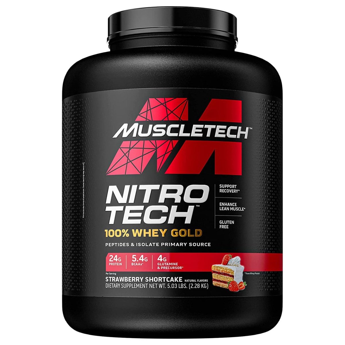 MuscleTech Nitro - Tech 100% Whey Gold Protein | Strawberry Shortcake , 5 lb - END Nutrition