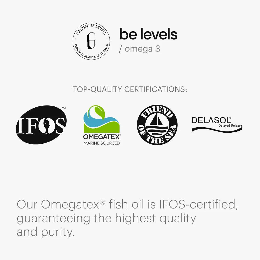 Be Levels Omega 3 – IFOS‑Certified Fish Oil with DHA & EPA – Heart, Brain & Immunity Support - END Nutrition