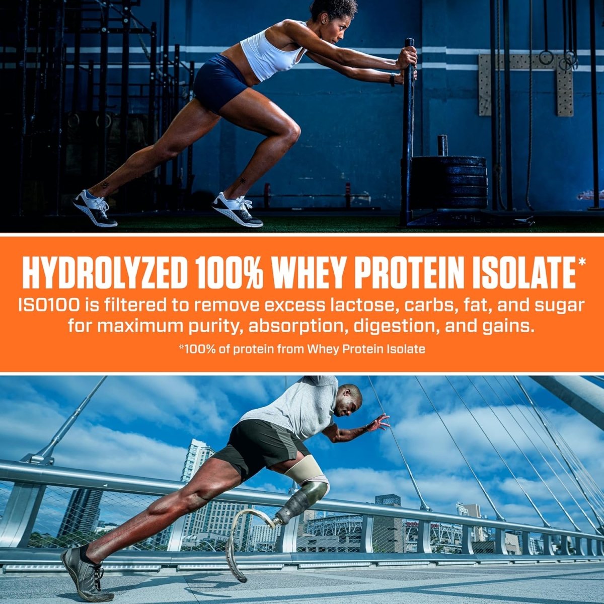 Dymatize ISO100 Hydrolyzed Whey Protein Powder, 100% Whey Isolate, Dunkin Cappuccino Flavor, 25g Protein, 5.5g BCAAs, Gluten - Free, 20 Servings, 1.34 lbs - END Nutrition