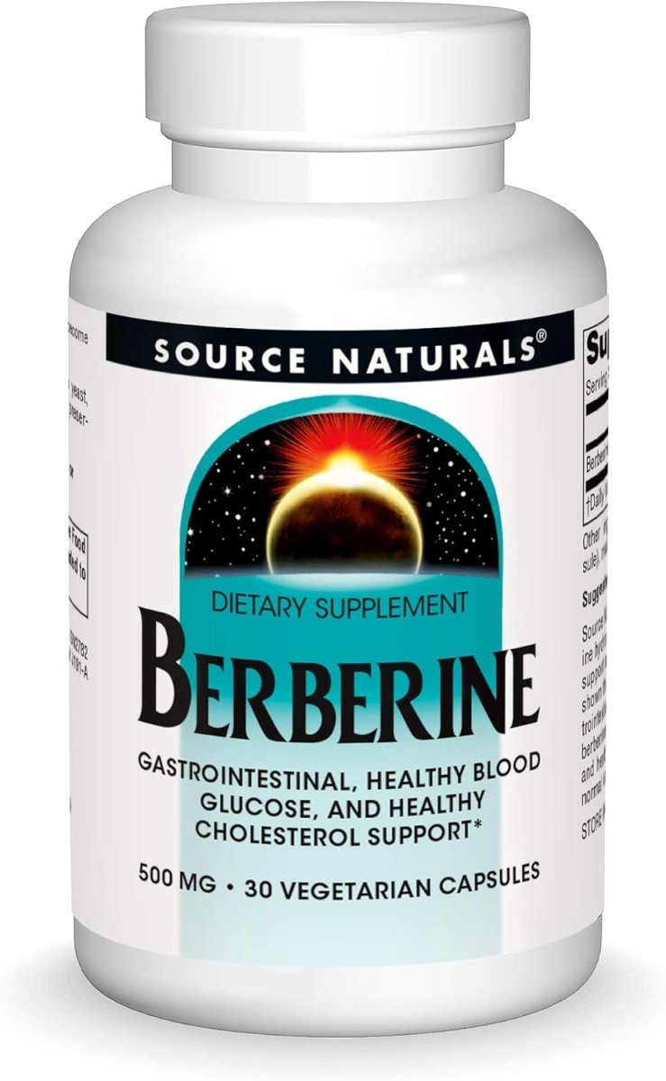 Source Naturals Berberine – 500 mg – 30 Vegetarian Capsules – Metabolic & Cardiovascular Support - END Nutrition