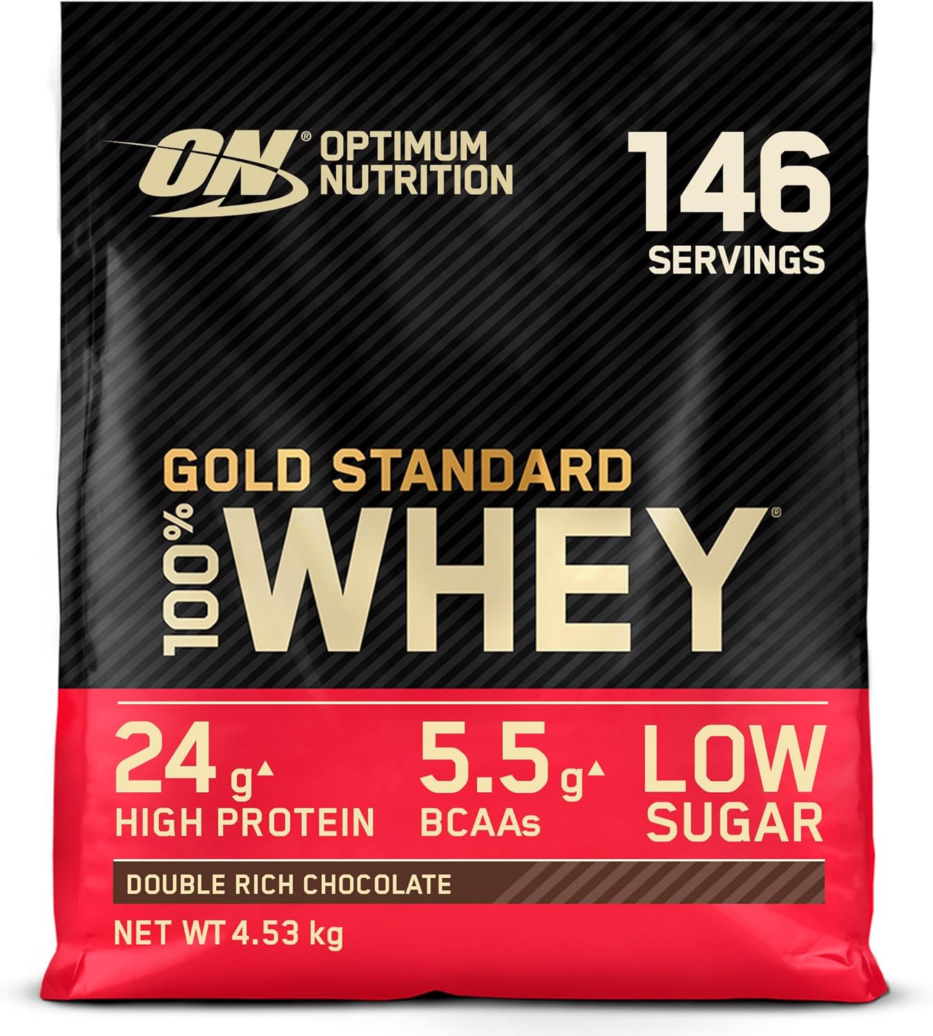 Optimum Nutrition Gold Standard 100% Whey, Double Rich Chocolate | Muscle Recovery & Repair| 5 lb - END Nutrition