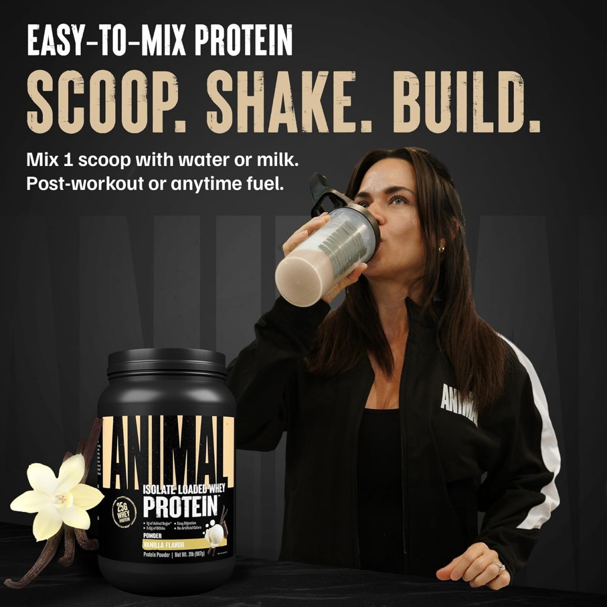 Universal Nutrition Animal Isolate Loaded Whey Protein – Fast Recovery & Lean Muscle – Vanilla Flavor – 2 lb - END General Trading