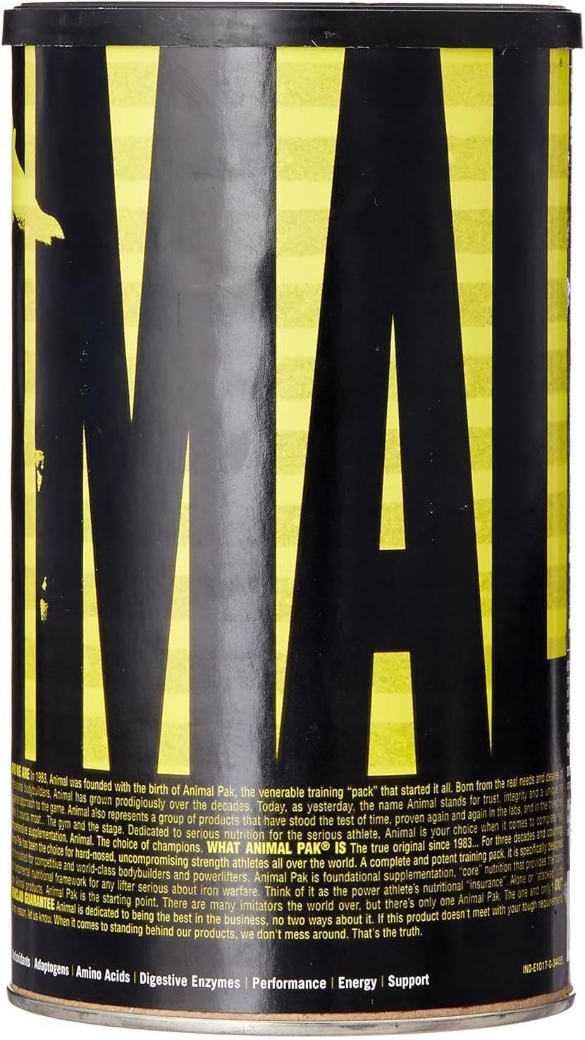 Universal Nutrition Animal Pak – Multivitamin & Performance Complex – Strength, Recovery & Immunity – 44 Packs