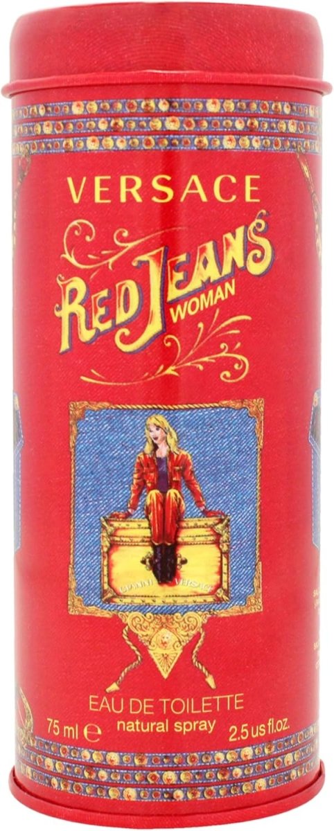 Versace Red Jeans Woman Eau de Toilette – Playful Floral Fruity Scent – 75ml - END General Trading